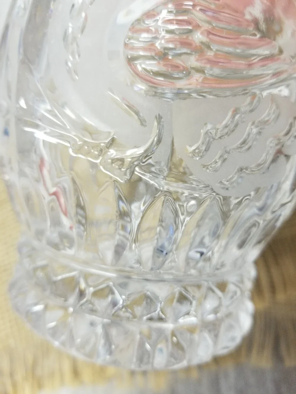 Vintage D' Adriana Las Aves Crystal Decanter